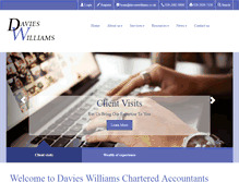 Tablet Screenshot of davieswilliams.co.uk